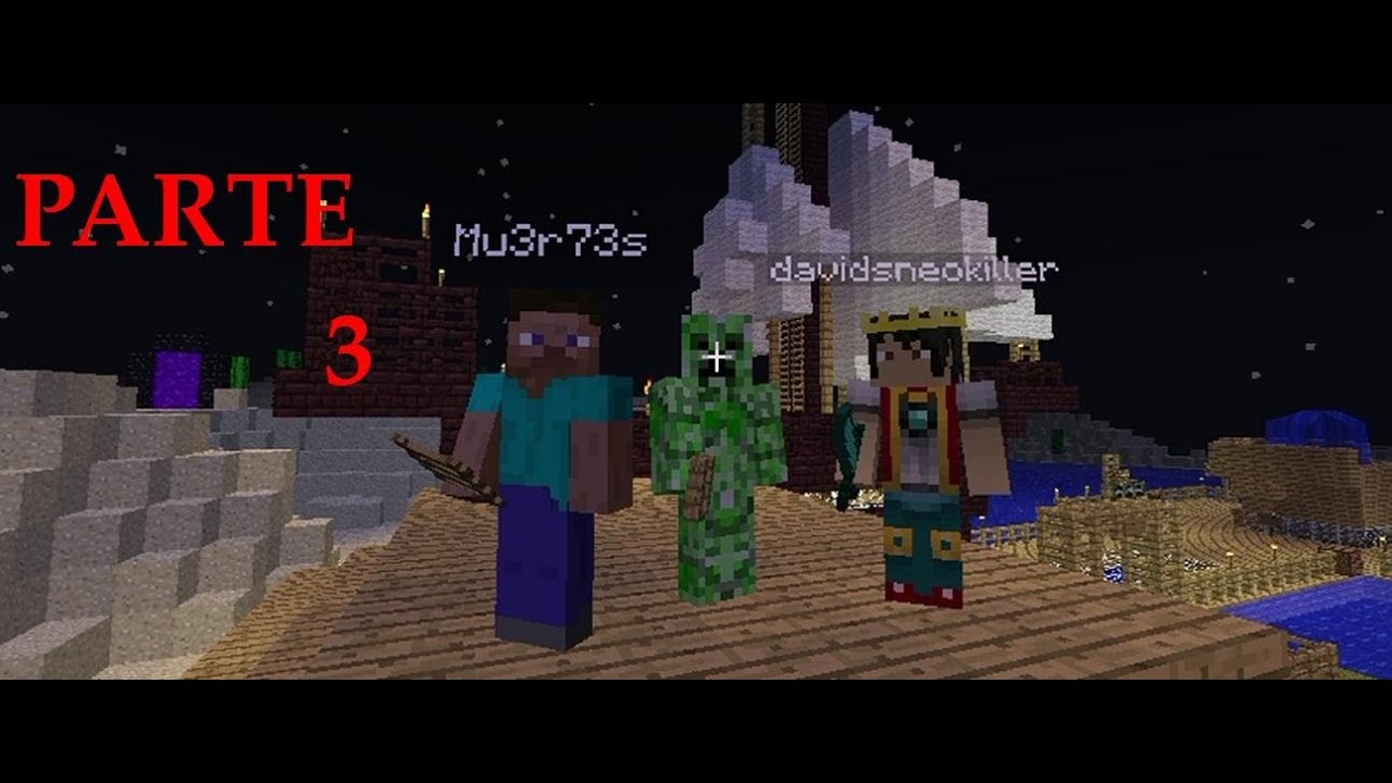 MINECRAFT | En un puerto Pixelado parte 3 | Live con David y Muertes