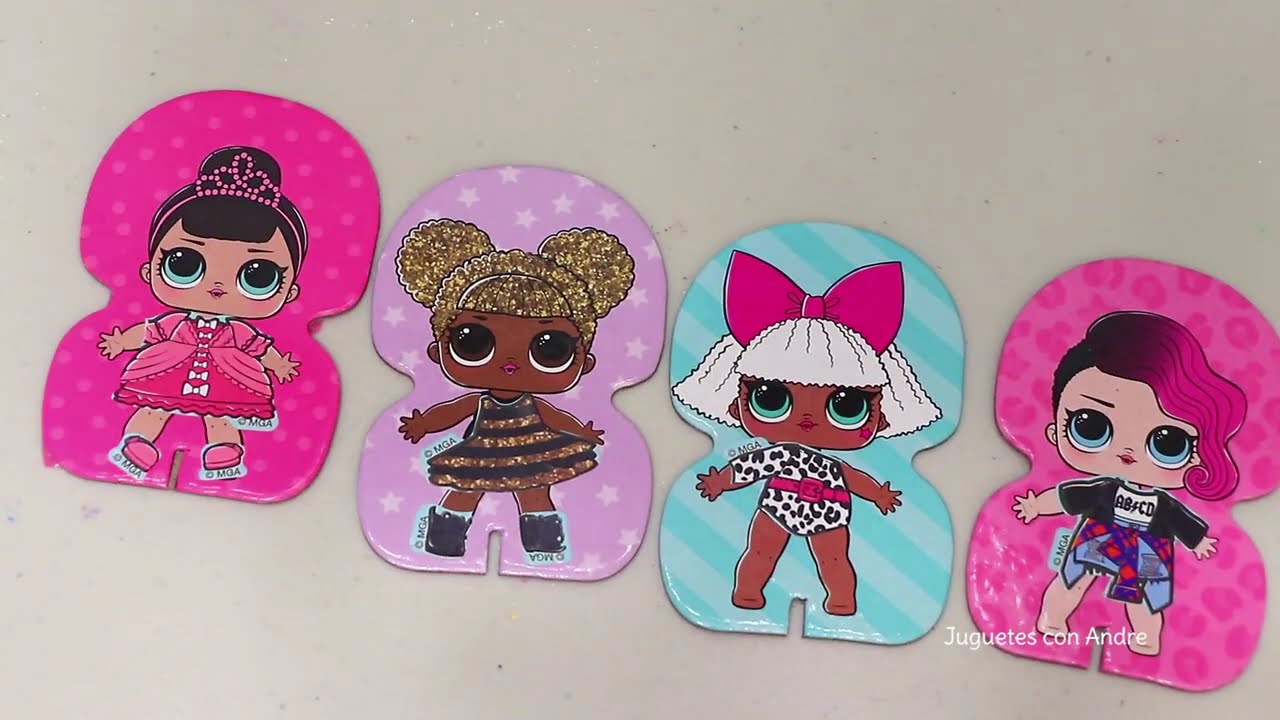 Juguetes con Andre coloreando dibujos de muñecas l.o.l. Vampirina, Ariel y más