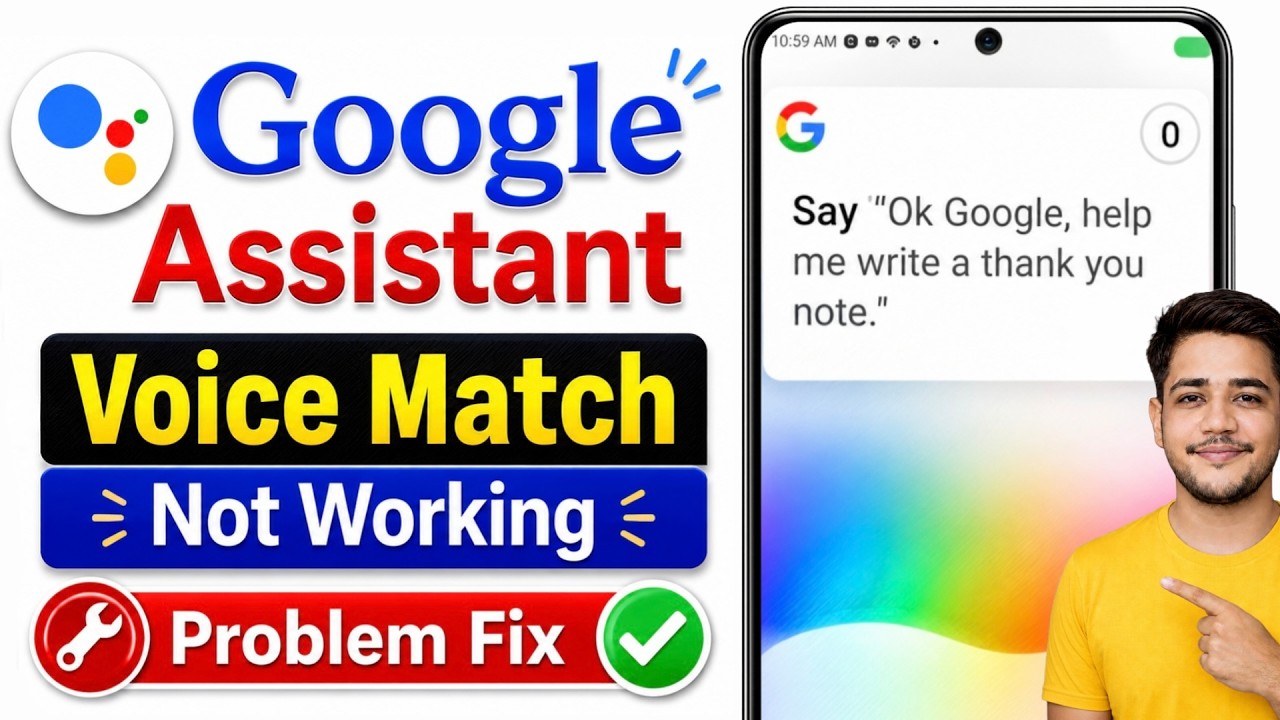google assistant voice match not working fix | google assistant voice match problem solve (2026)