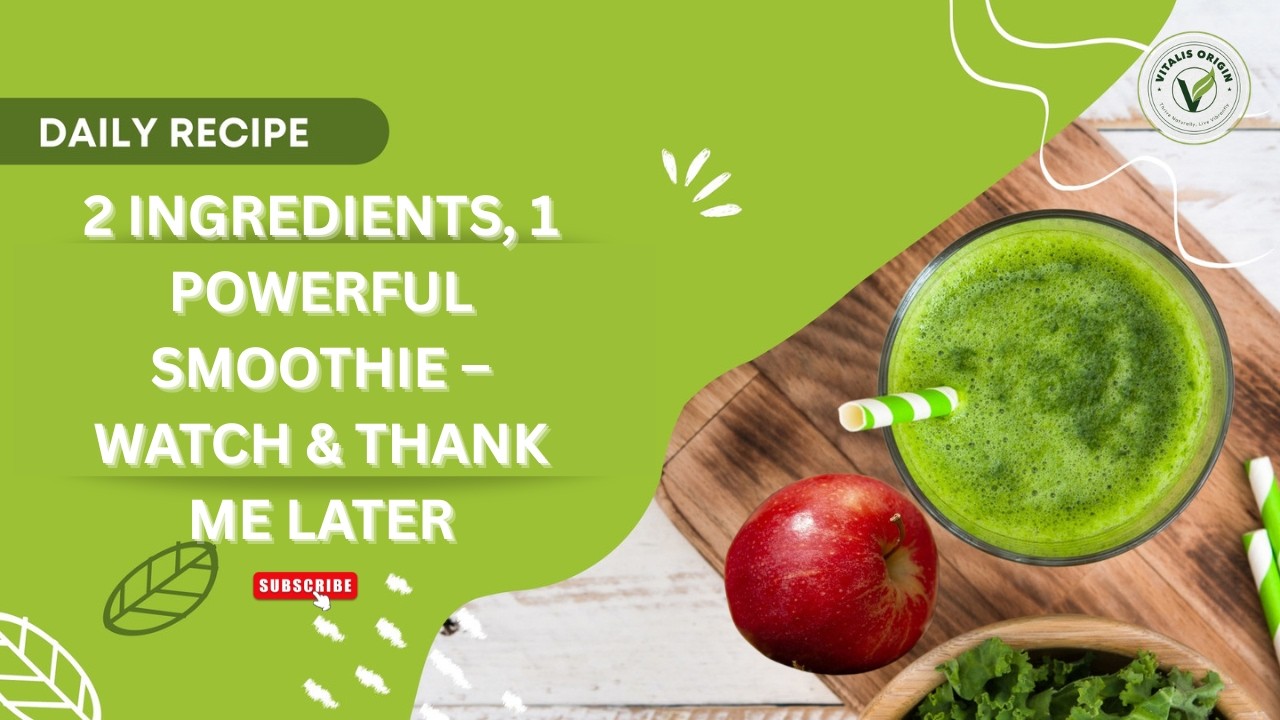 Kale and Apple Blended Smoothie; The Ultimate Green Machine