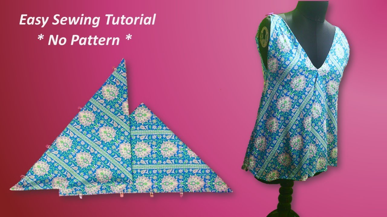 Easy Sewing Project for Beginners | Summer Sewing Tutorial l No Pattern Sewing Projects