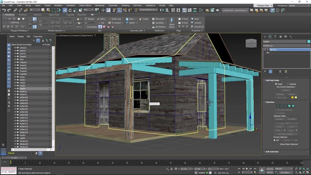 3Ds Max: Create a Simple House 08/08