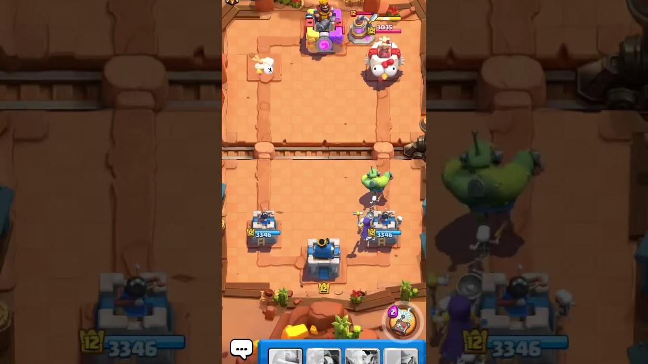 Clash Royal. Lost one tower but took down all 3 opponent towers. @ClashRoyale