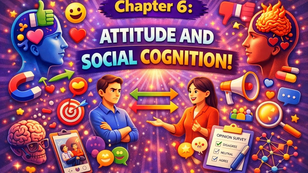 Attitude and social cognition class 12th psychology