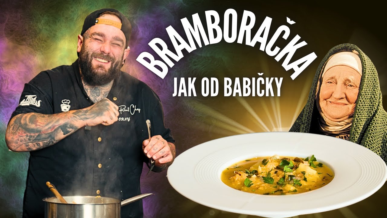Tradiční česká bramboračka s houbami - klasika, která zasytí! 🍲
