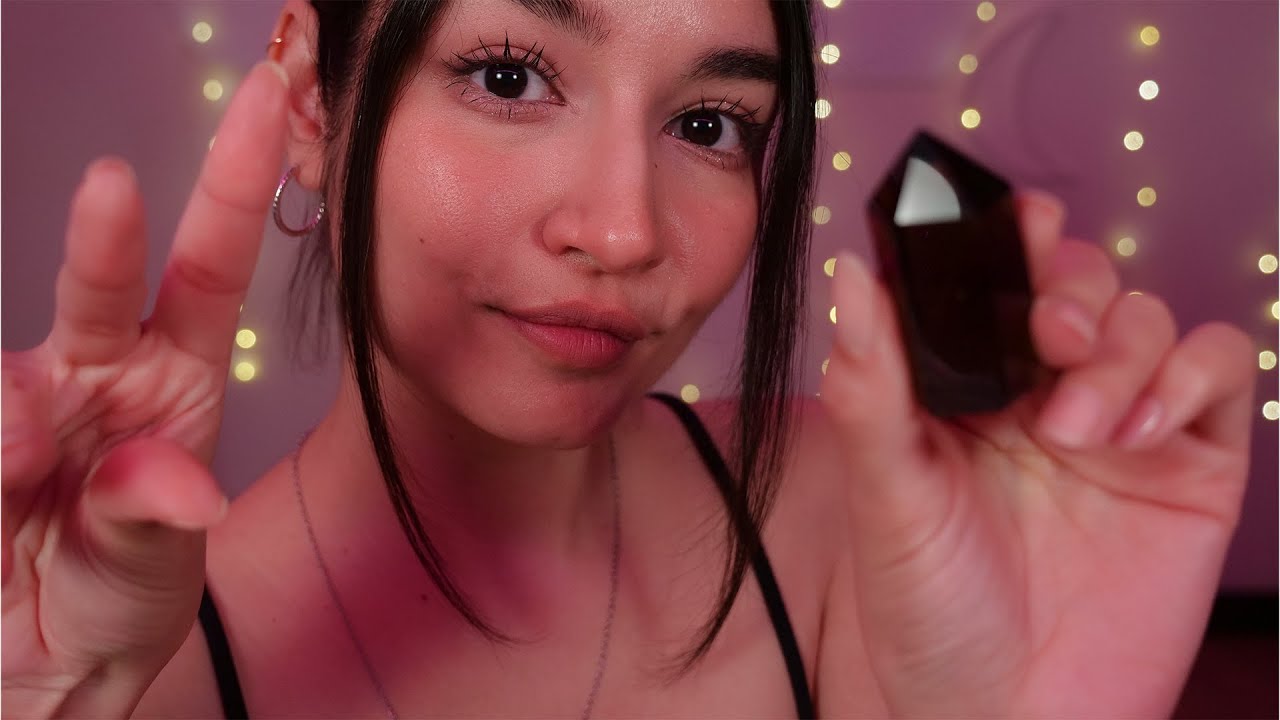 ASMR Removing Negative Energy (Finger Fluttering & Soft Whispering)