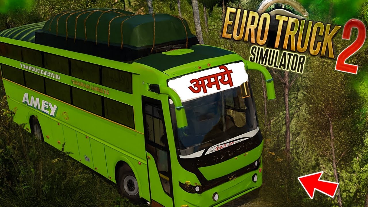 Extreme Ghat Roads + अमेय Sleeper Bus | ETS2 India Mod