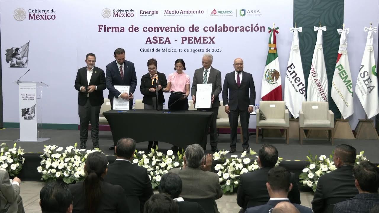 Firma de convenio de colaboración ASEA- PEMEX