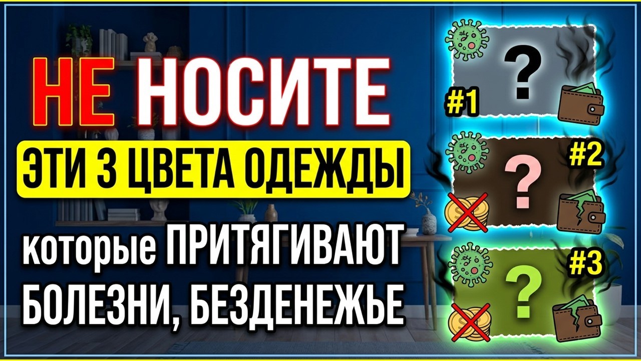 Не носите эти 3 цвета одежды, которые притягивают болезни, безденежье и несчастья через ткань