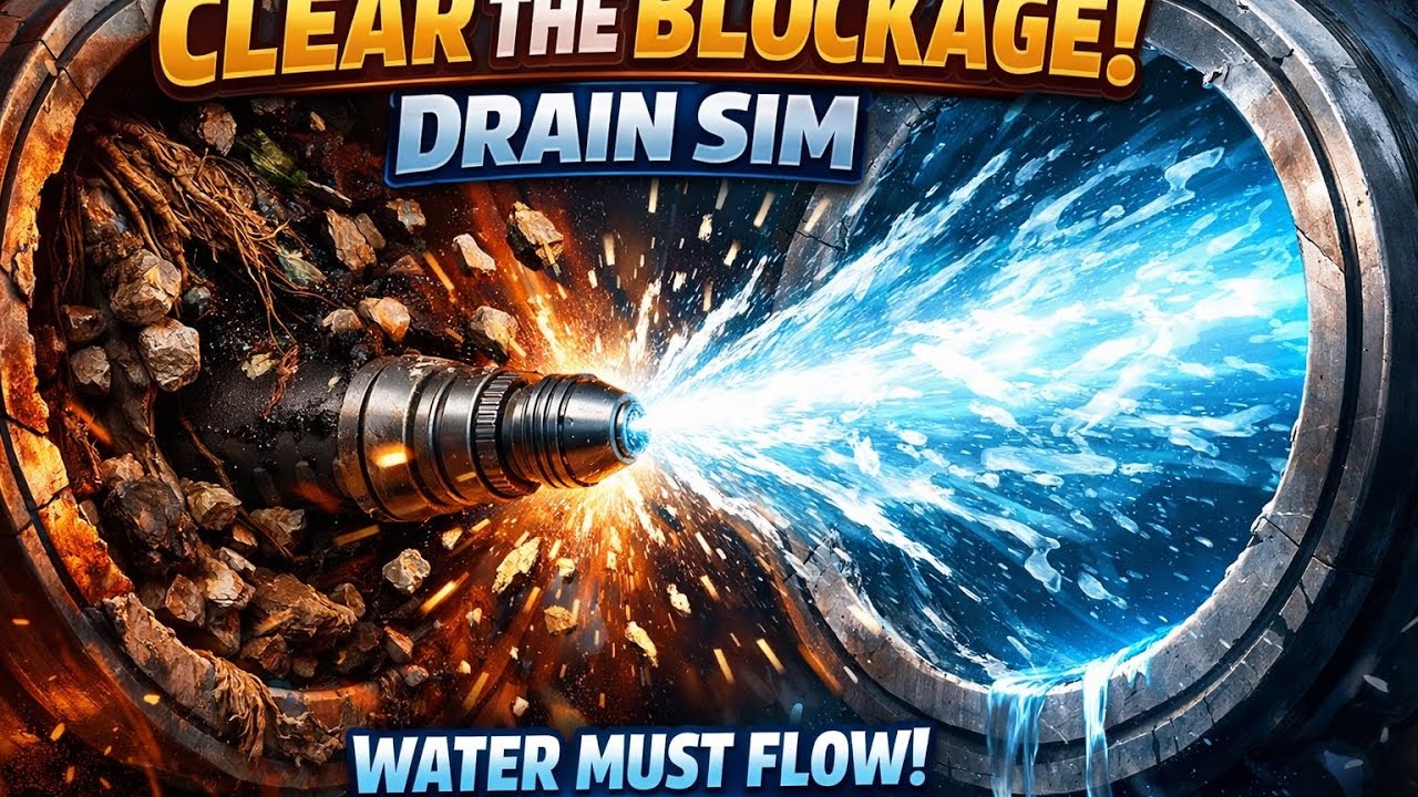 WE MUST UNCLOG THE CITIES PIPES!  DRAIN SIM!
