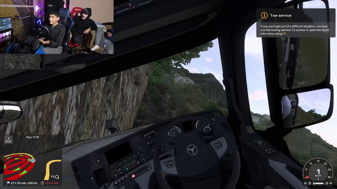 ets2 insane road drive moza r5 gameplay