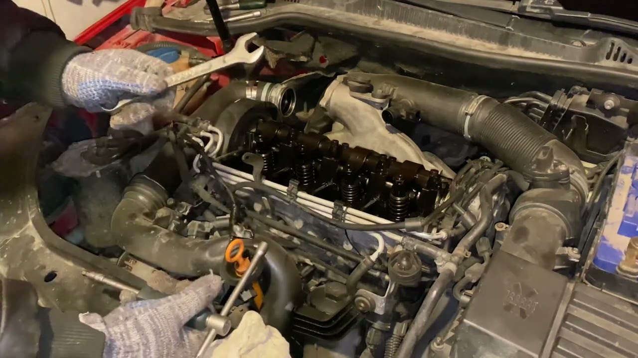 Регулировка теплового зазора форсунок 1.9tdi на гольф 5