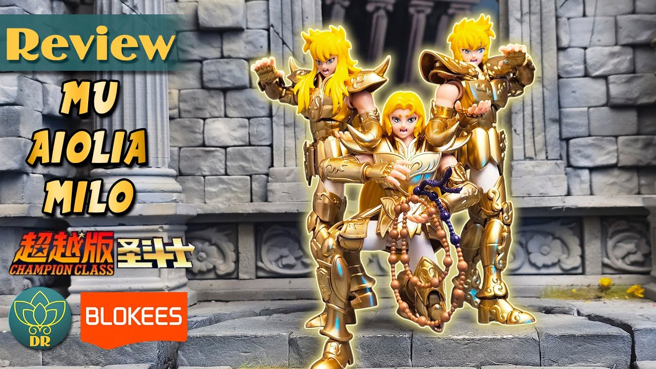 ARIES MU / LEO AIOLIA / SCORPIO MILO Blokees - Saint Seiya - Champion Class Unboxing Review
