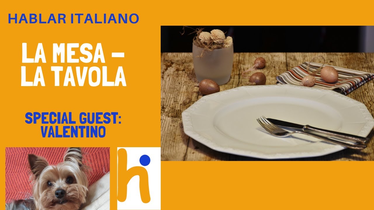 Aprender Italiano 🇮🇹 Vocabulario: Preparar La Mesa