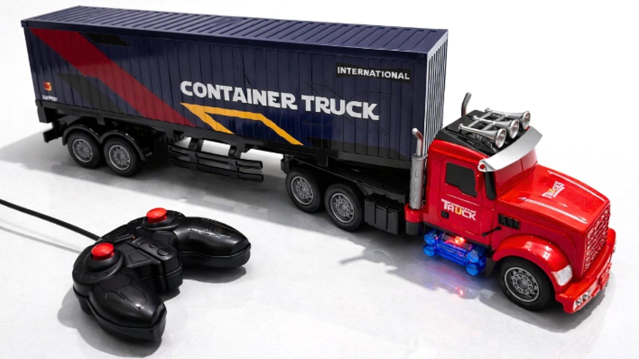 RC Trailer Truck & SWAT Vehicle Scale Model Mechanical Sounds | ASMR Video