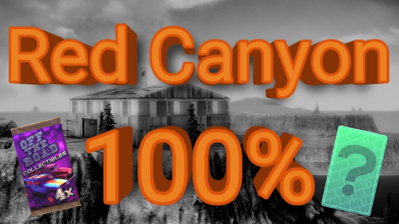Red Canyon 100% | Locations of Card Packs and Blue Cards