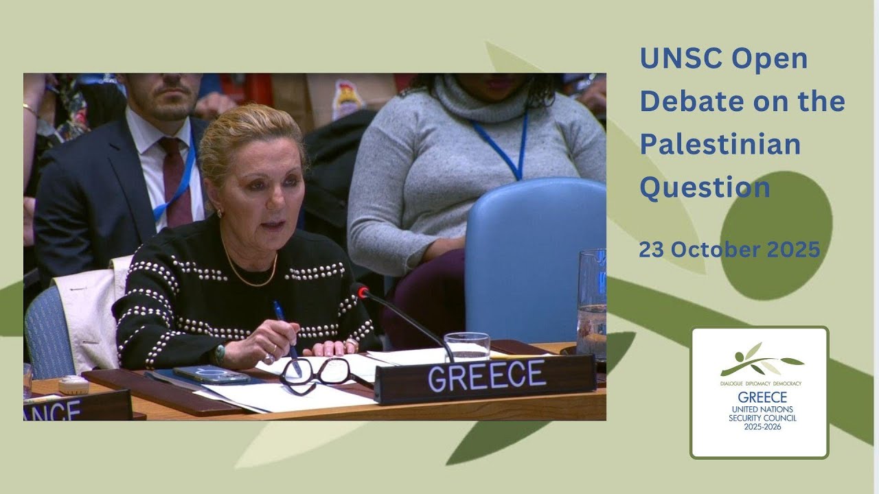 Statement of Greece at UNSC 10023rd meeting on the Palestinian Question