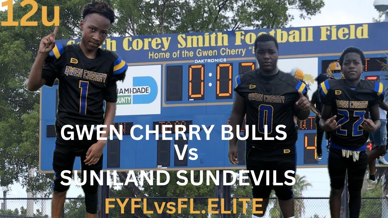 🔥12U ACTION GWEN CHERRY BULLS🤘🏾VS SUNILAND SUNDEVILLS 😈 #explore #cameramanced #football #sports #