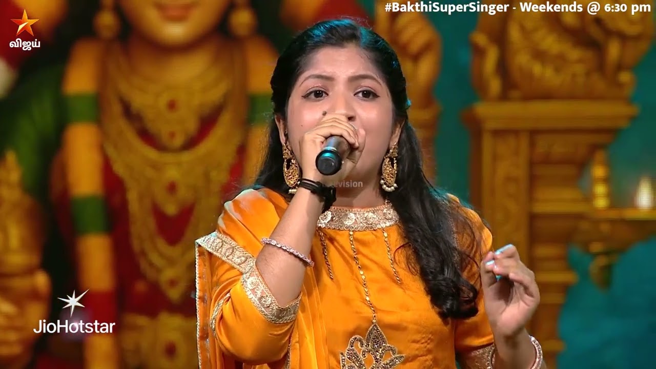 Glimpse Of Karpoora Nayagiye song by #Alaina 😍🙏 | Bakthi Super Singer | Episode Promo