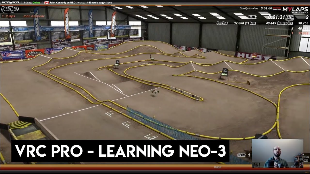 Not Fast Enough! VRC Pro NEO 3 Indoor Clay Track E Buggy Qualifier April 21 - Netcruzer RC