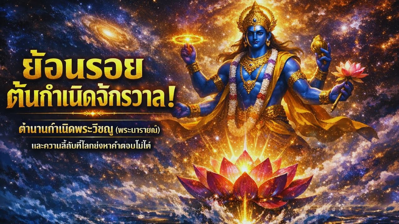 ย้อนรอยต้นกำเนิดจักรวาล! ตำนานกำเนิดพระวิษณุ (พระนารายณ์) และความลี้ลับที่โลกยังหาคำตอบไม่ได้