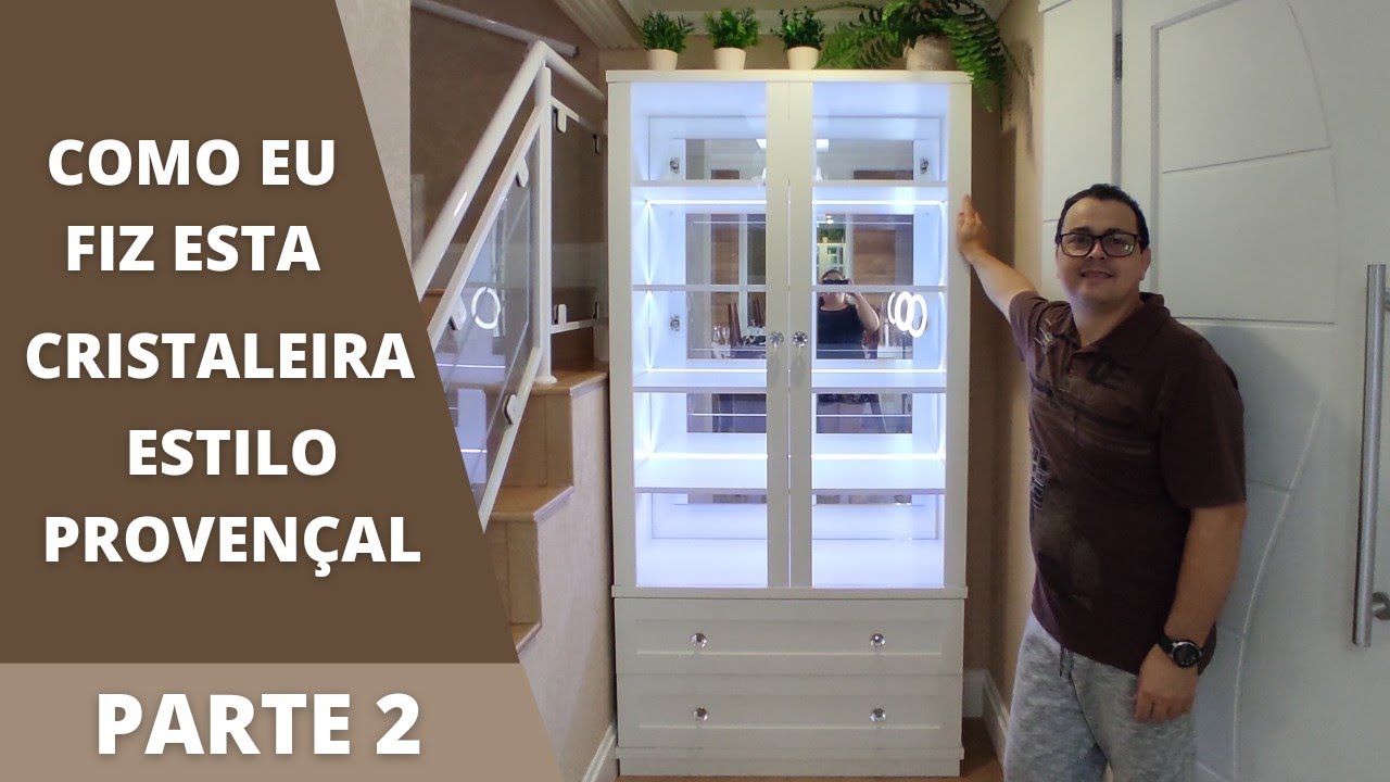 Cristaleira parte 2 | Instalado os LEDs das prateleiras e porta com vidro