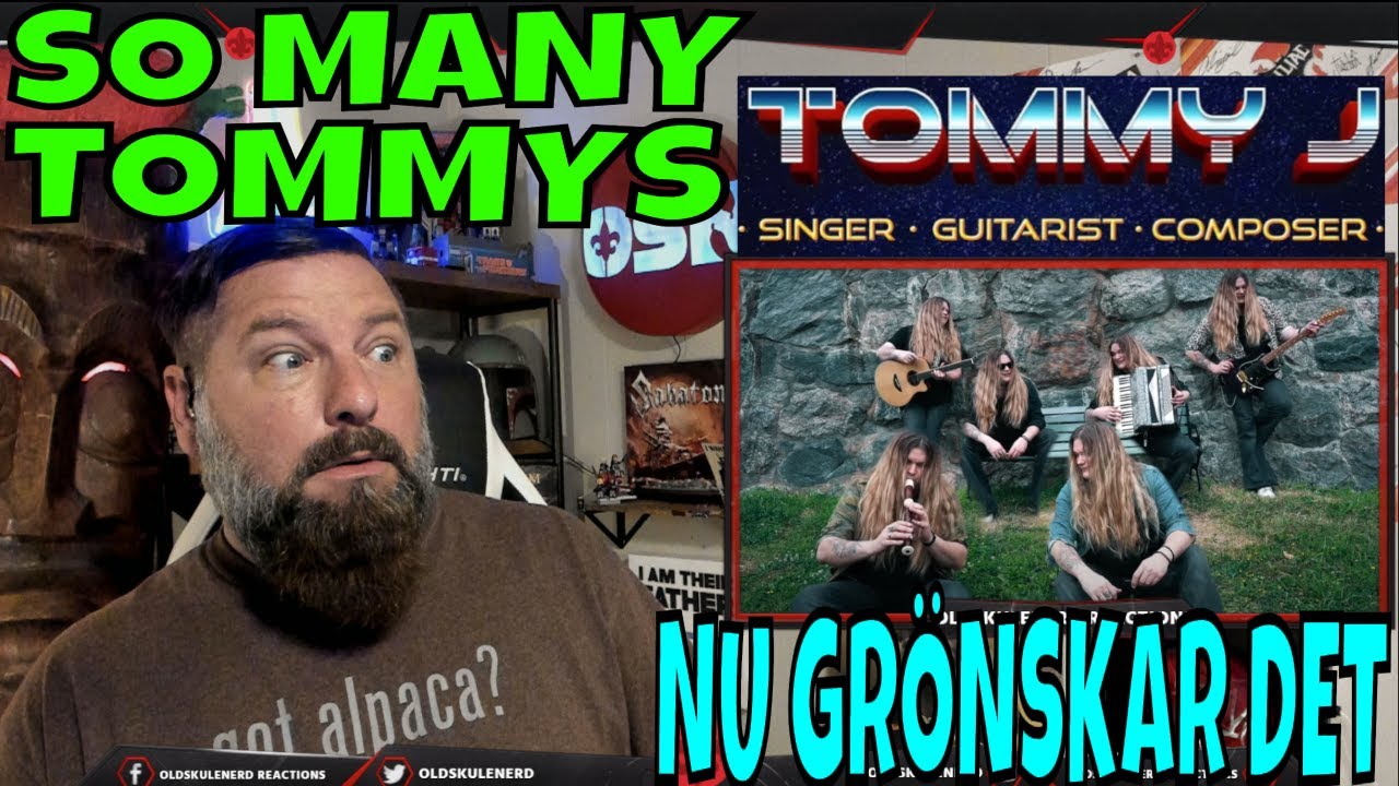TOMMY JOHANSSON - NU GRÖNSKAR DET (Folk Metal Cover) REACTION by OLDSKULENERD