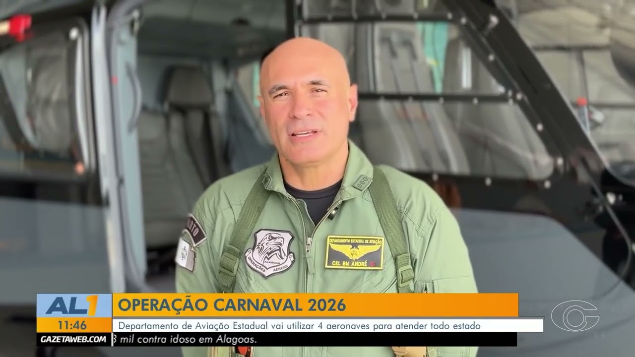 Operação Carnaval 2026 terá apoio de aeronaves na segurança - 12/02/26