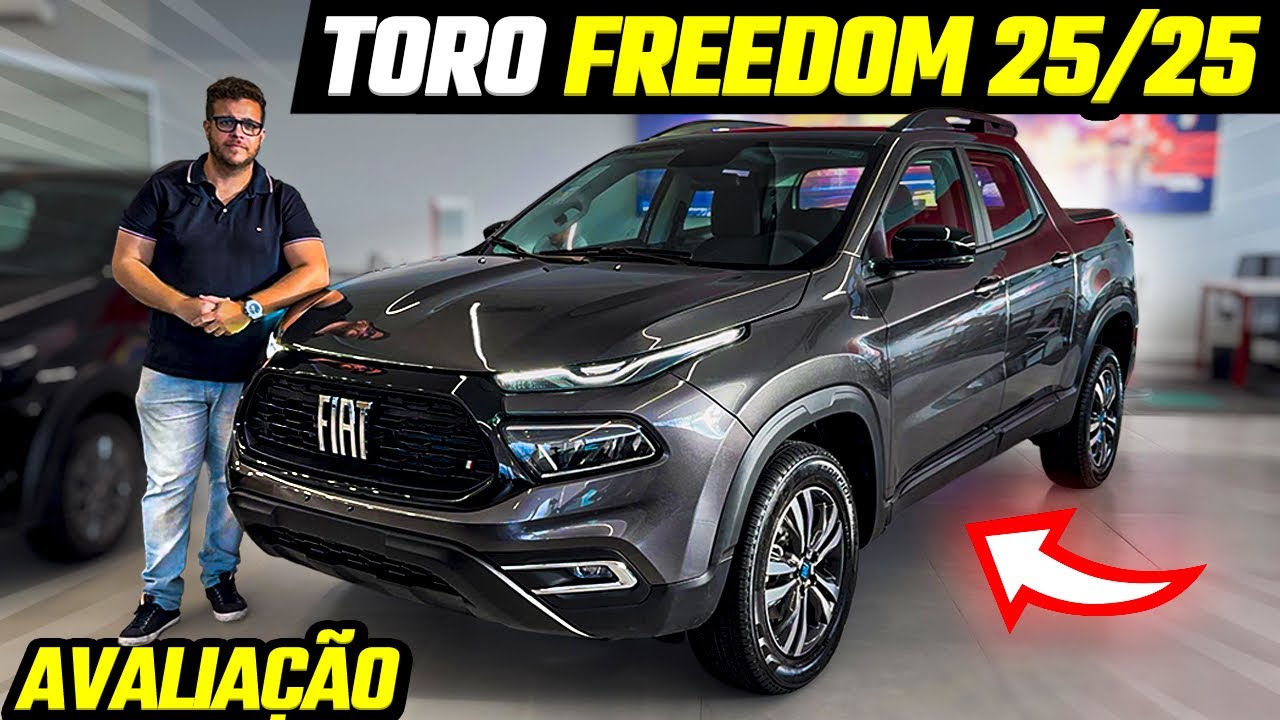 NOVA FIAT TORO FREEDOM 2025/2025 - COM NOVA POTÊNCIA!