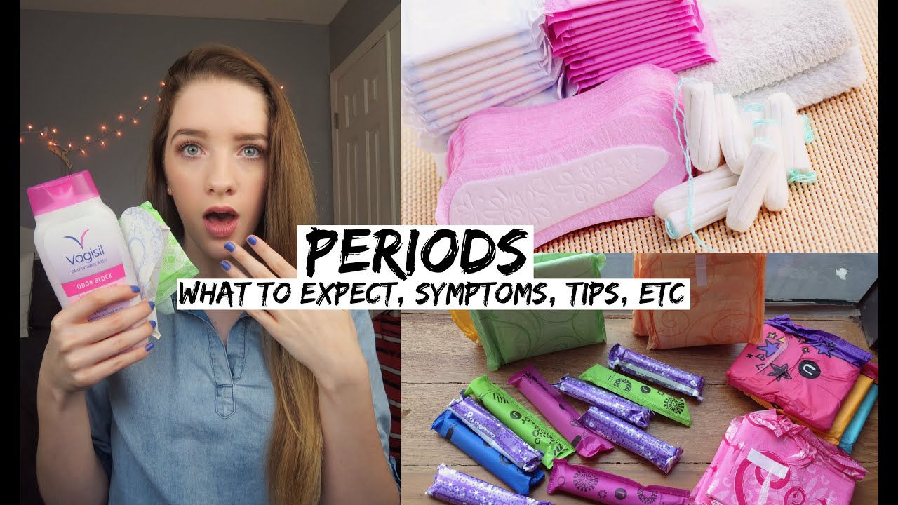 Periods: Symptoms, What To Expect, Tips, Etc ♡