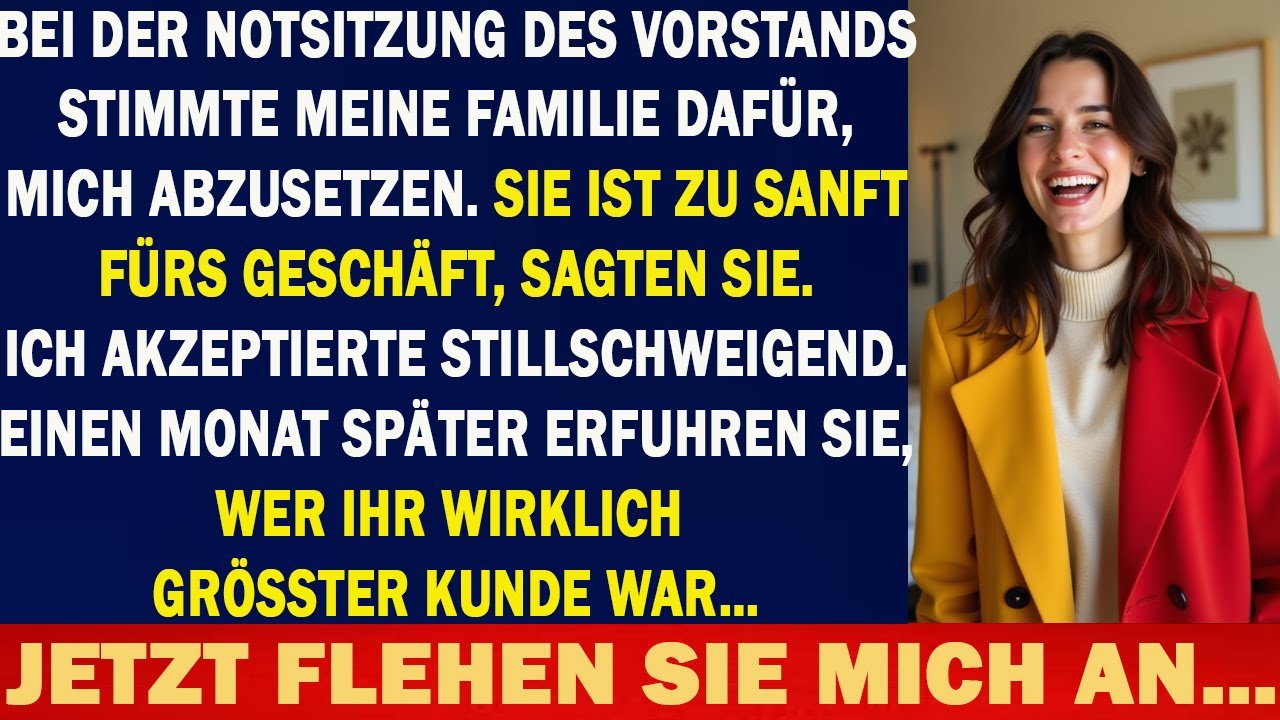 MEINE FAMILIE WARF MICH AUS DER FIRMA, ALS ICH IM AUSLAND WAR—ICH LIESS SIE… UND EINEN MONAT SPÄTER