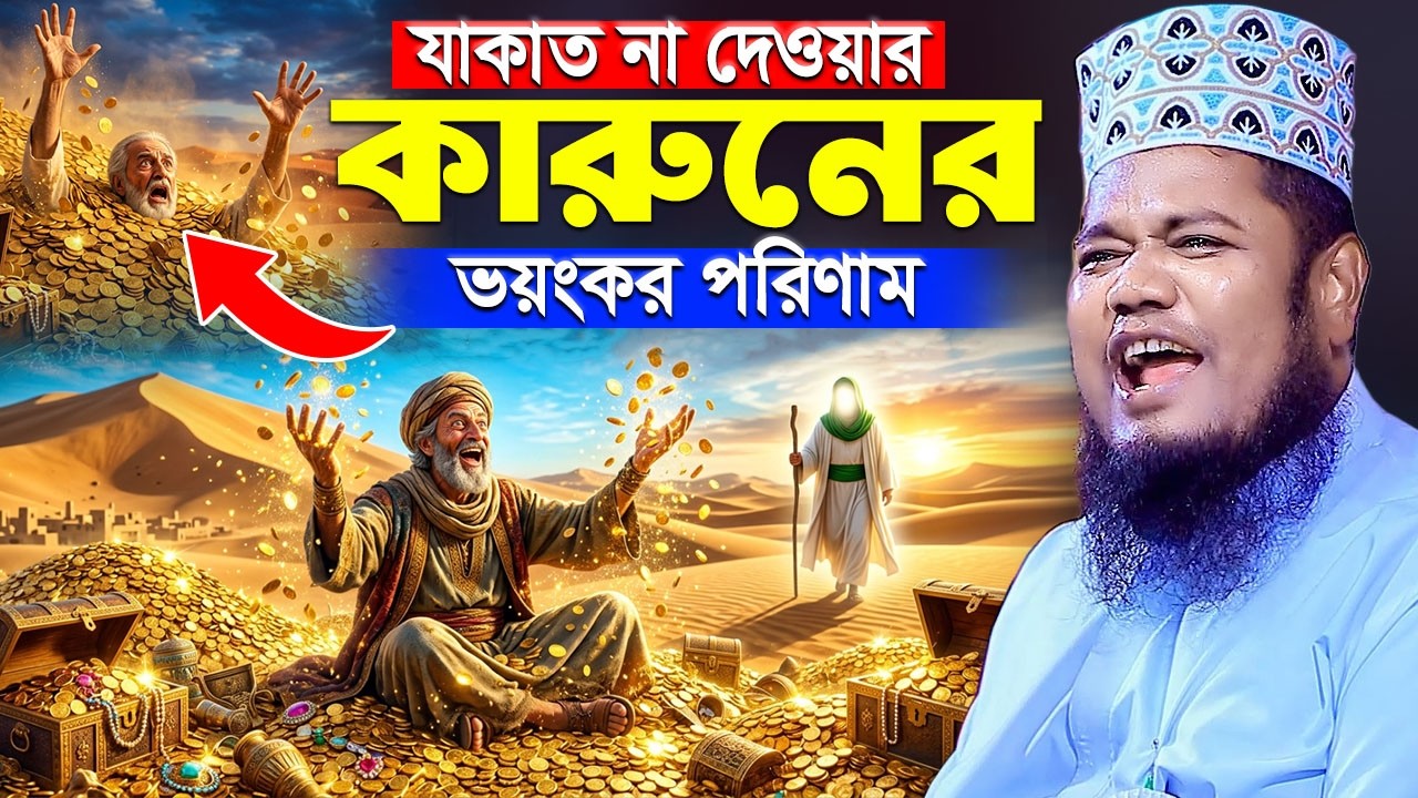 যাকাত না দেওয়ার কারুনের ভয়ংকর পরিণাম | মুসা নবী ও কানুনের ঘটনা