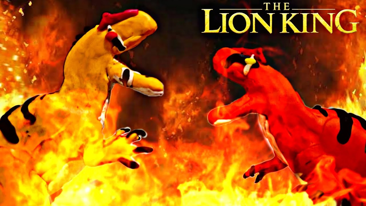 The Allosaurus King - Simba v.s Scar | StopMotion