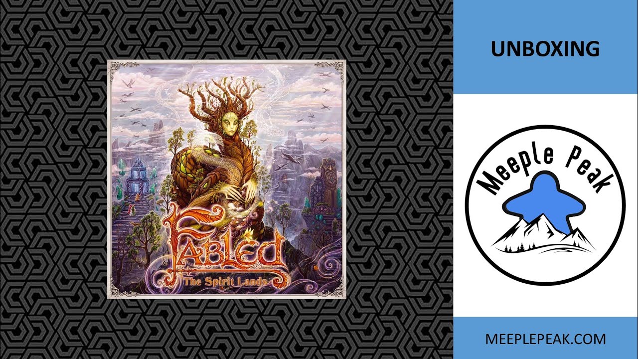 Fabled The Spirit Lands Unboxing, Meeple Peak Play to Win