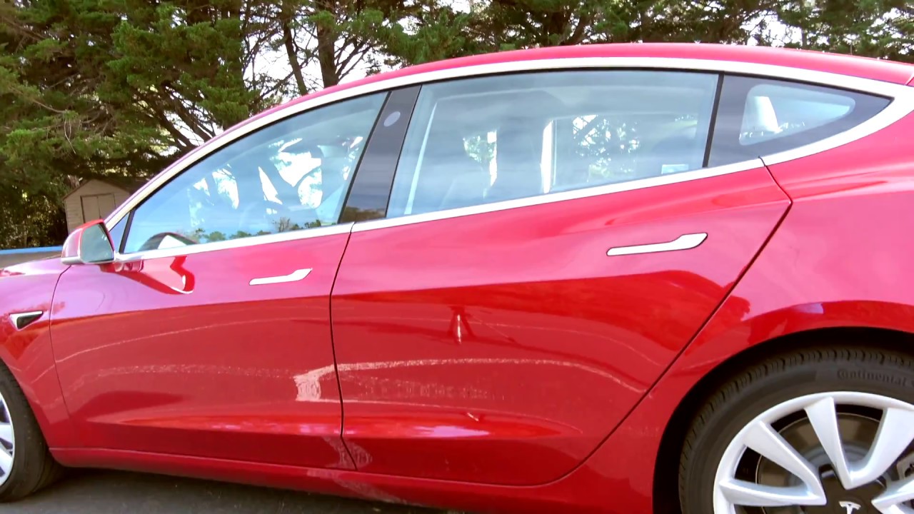 Tesla Model 3 Exterior and Interior