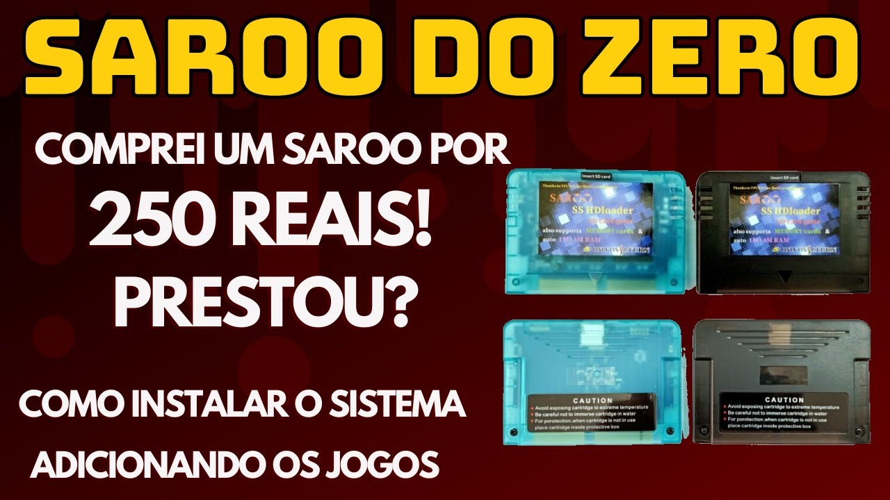 Saroo do Zero! Comprei um saroo por 250 reais! Prestou? Como preparar o cartão sd e adicionar jogos