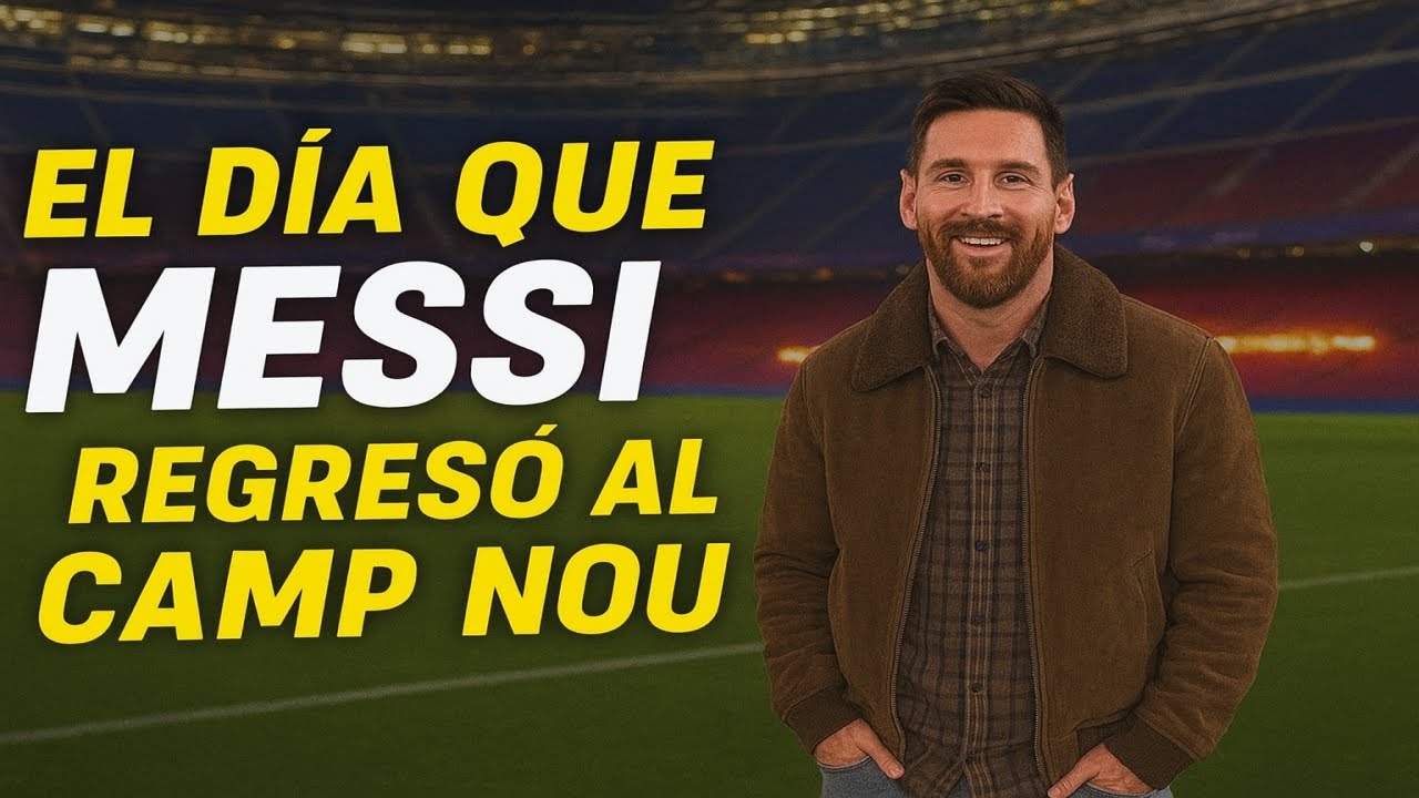 El DÍA que MESSI regresó al CAMP NOU