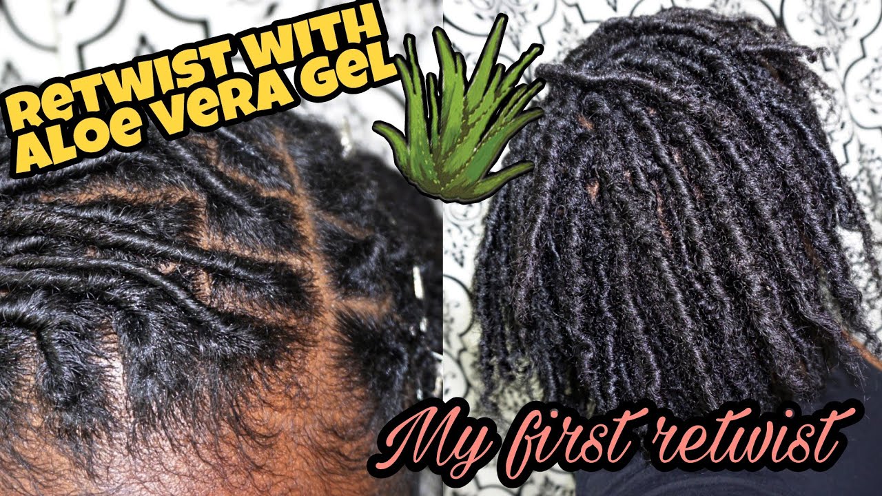 Retwisting with Aloe Vera gel │starter locs