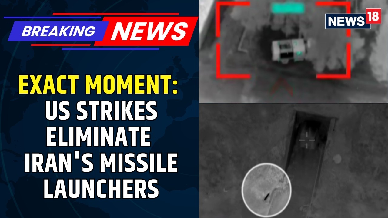 EXCLUSIVE FOOTAGE: US CENTCOM Releases Latest Footage Of Strike On Iran's Missile Launchers | News18