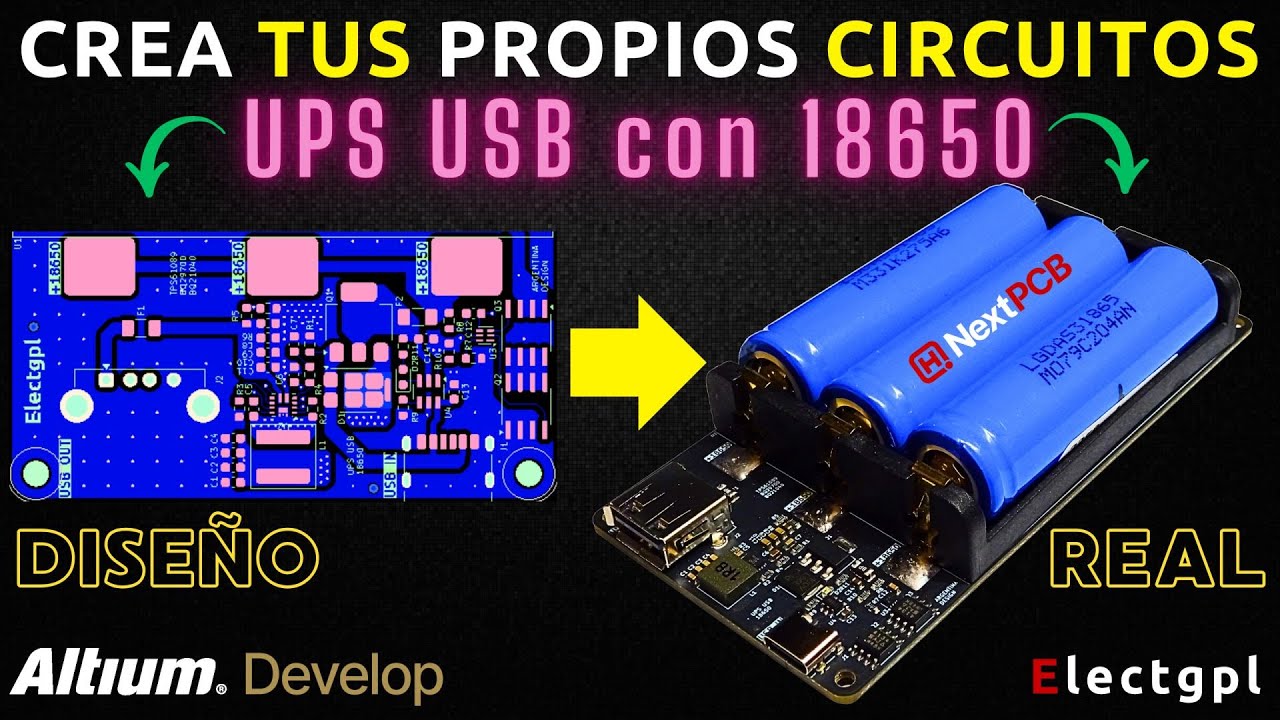 ⚡Mini UPS USB | Crea tus Propios Circuitos | Analisis de Laboratorio | Sponsor Altium Develop