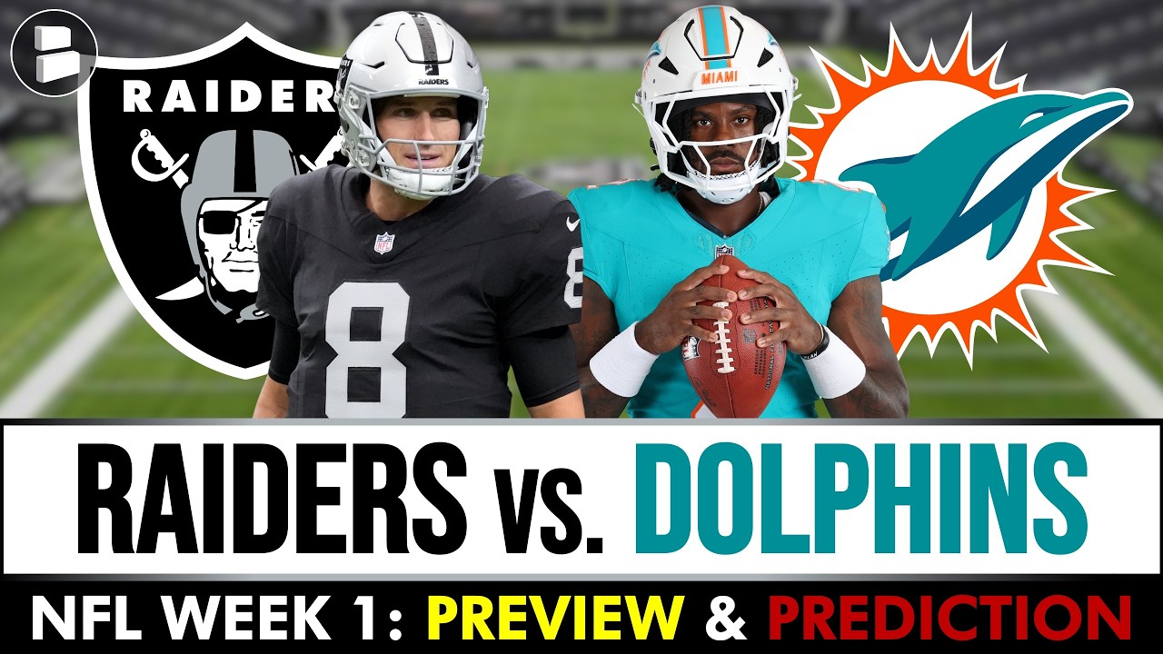 Raiders vs. Dolphins Preview & Prediction + NFL Week 1 Keys To Victory
