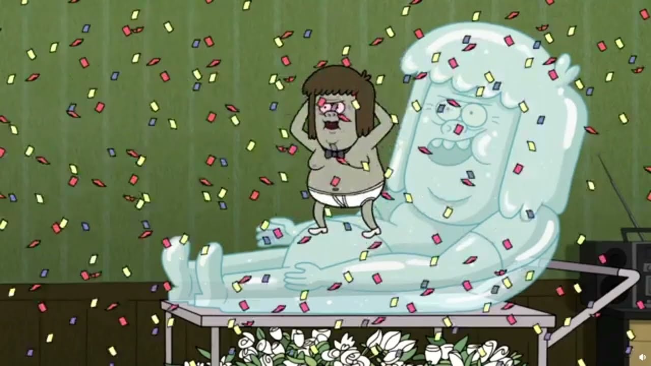 Muscle Man Funeral Dance Clip | Regular Show S6 E6: The End of Muscle Man (1.25x speed)
