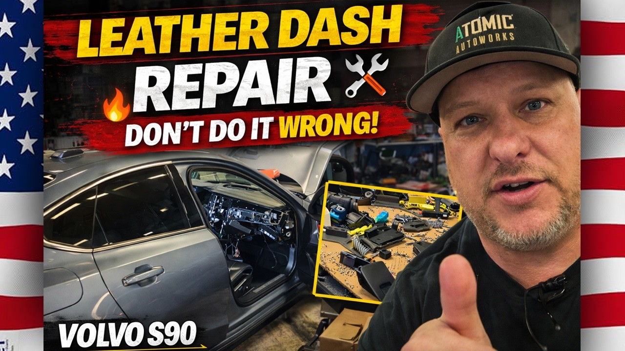 Custom Car Shop Repairs A  Volvo S90 Leather Dash. And Removal.