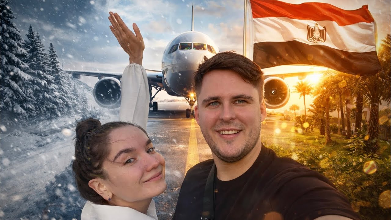 Со снежного зимнего Урала в летний теплый Египет VLOG 1 