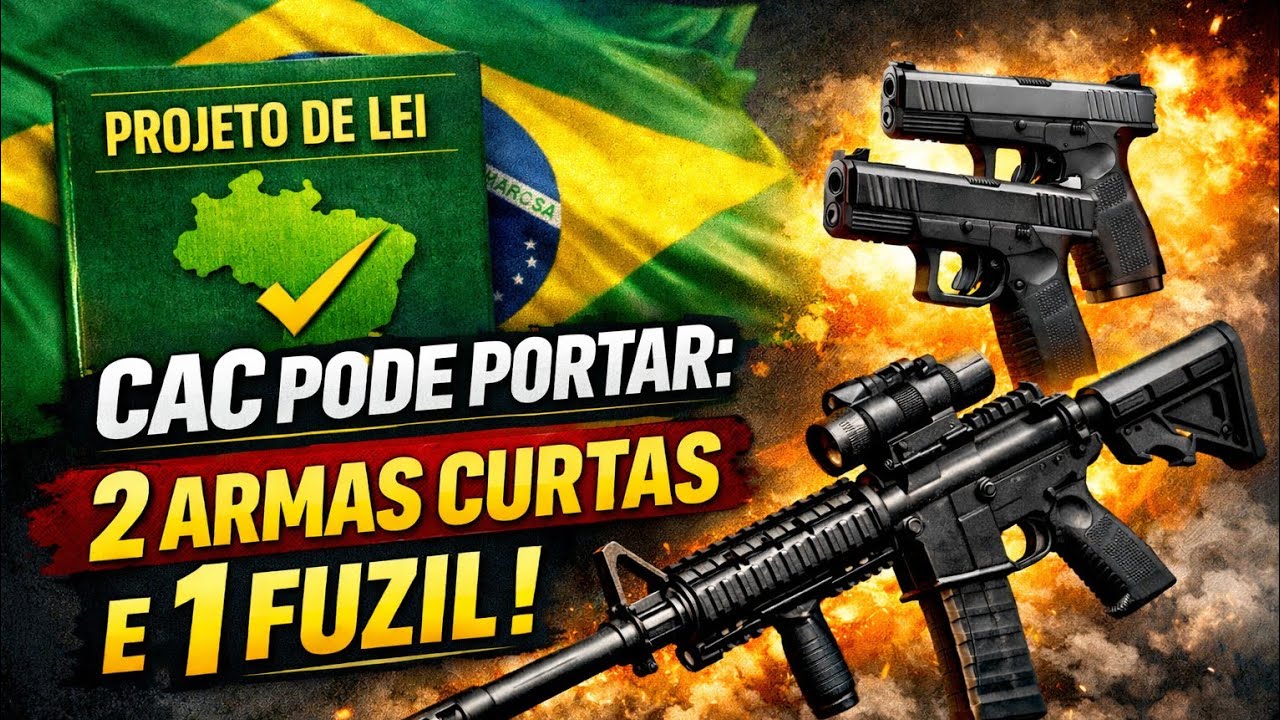 Porte de trânsito vai voltar? CAC portando fuzil municiado