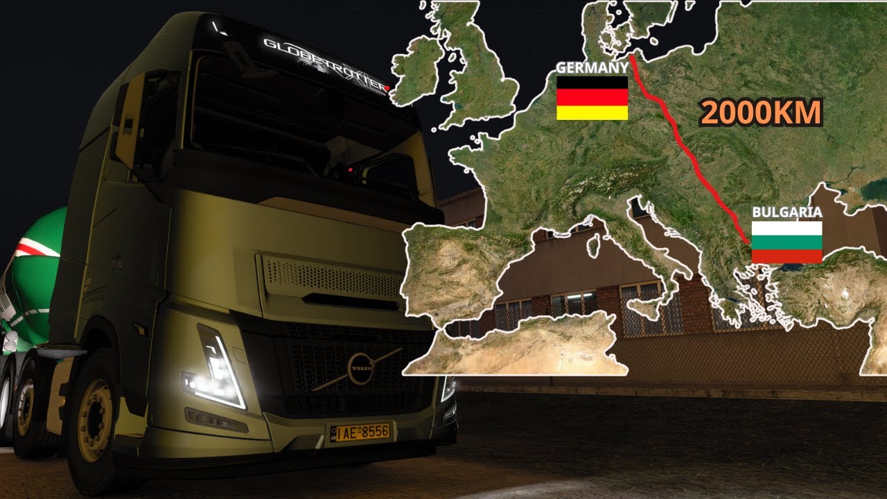 ETS2 Longest Delivery (Sofia to Rostock) Bulgaria to Germany | Euro Truck Simulator 2