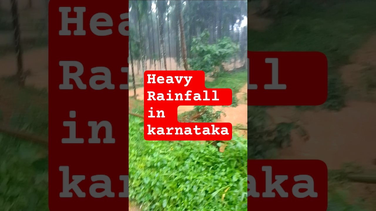 Heavy Rainfall in karnataka 