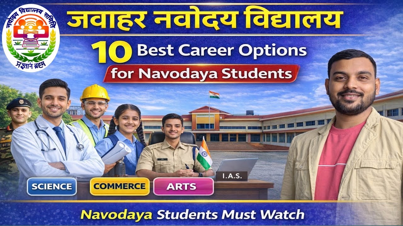 👉 Navodaya After 10th | 10 Best Career Options for JNV Students | Science Commerce Arts Guide