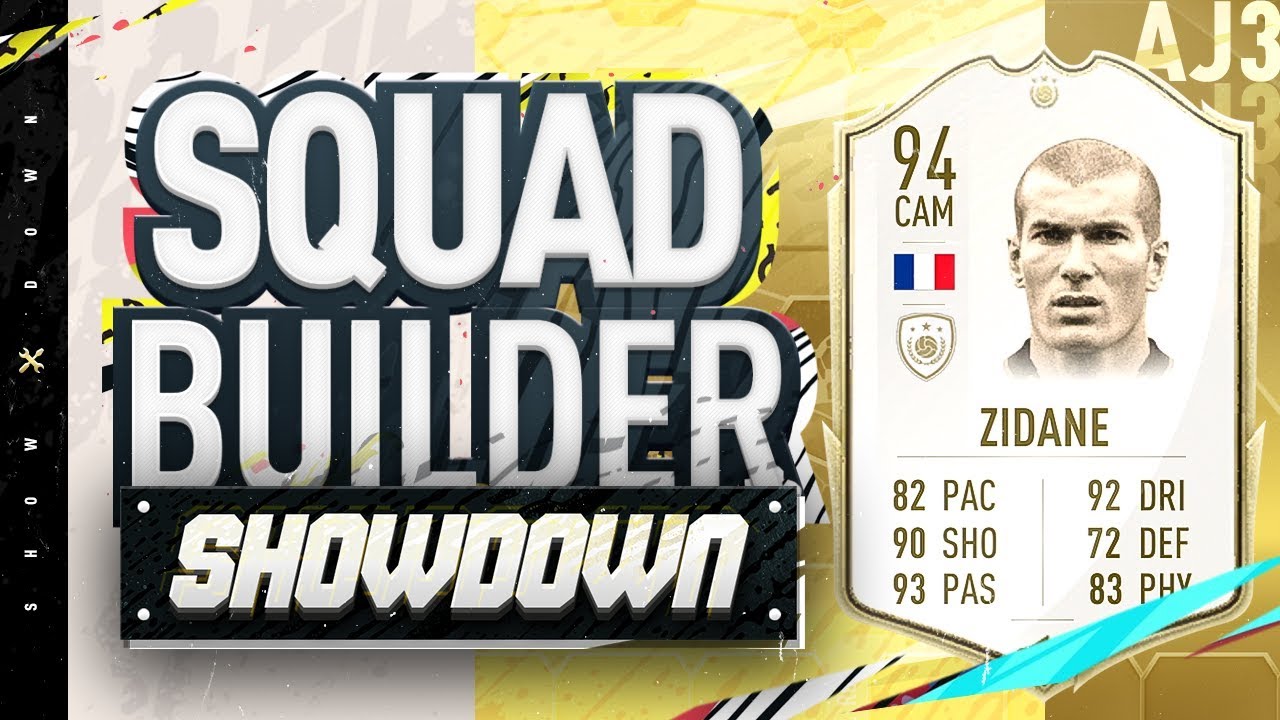 Fifa 20 Squad Builder Showdown!!! NEW ICON ZIDANE!!! 94 Rated Zidane vs Castro