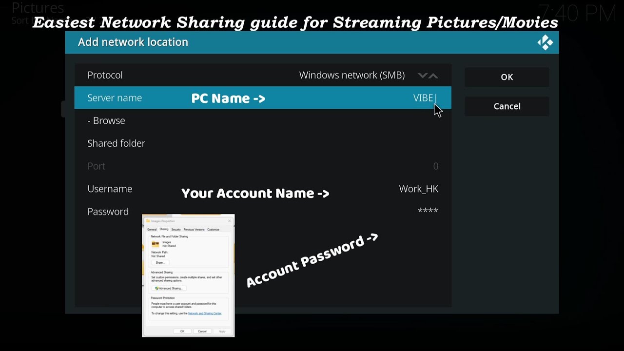 Как включить общий доступ по сети в Kodi (руководство по настройке общего доступа SMB) | Изображе...